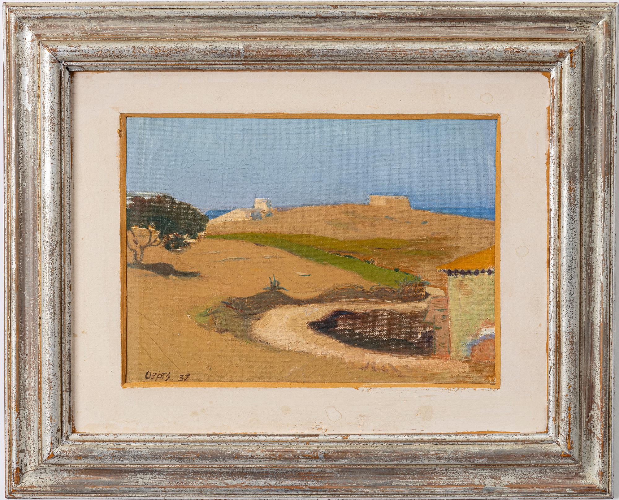 Willem Oepts, "Les Muriers" Chemin de St-Anthone St Tropez - Var, France)/"Collioure Paysage Pyrinees-Orientales Frontiere Espagnole".