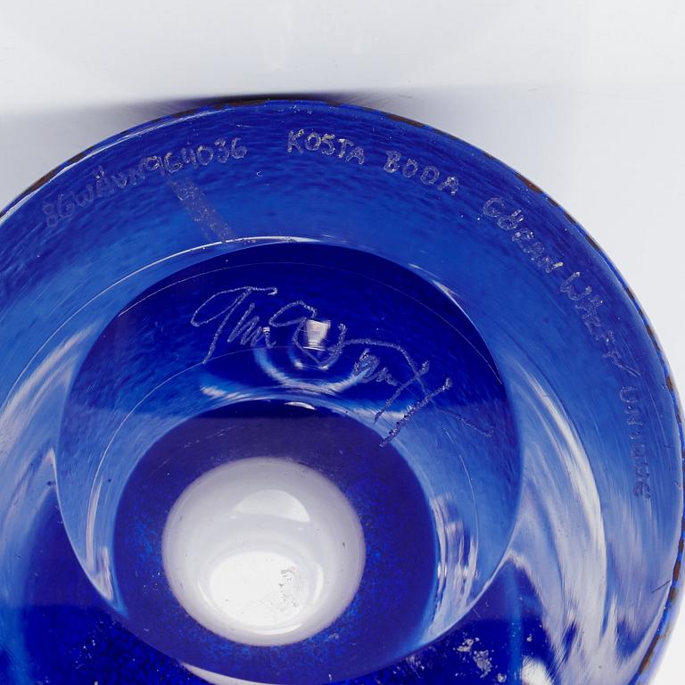 Göran Wärff, vas, glas, Kosta Boda, unik.