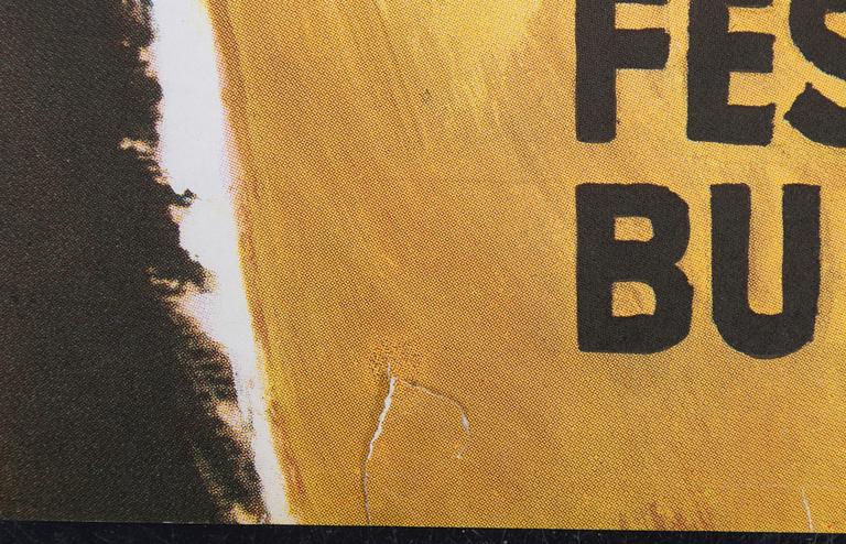 Walter Bjorne, a vintage movie poster, 'Davy Crockett - vildmarkens hjälte (Davy Crockett: King of the Wild Frontier)', 1970.