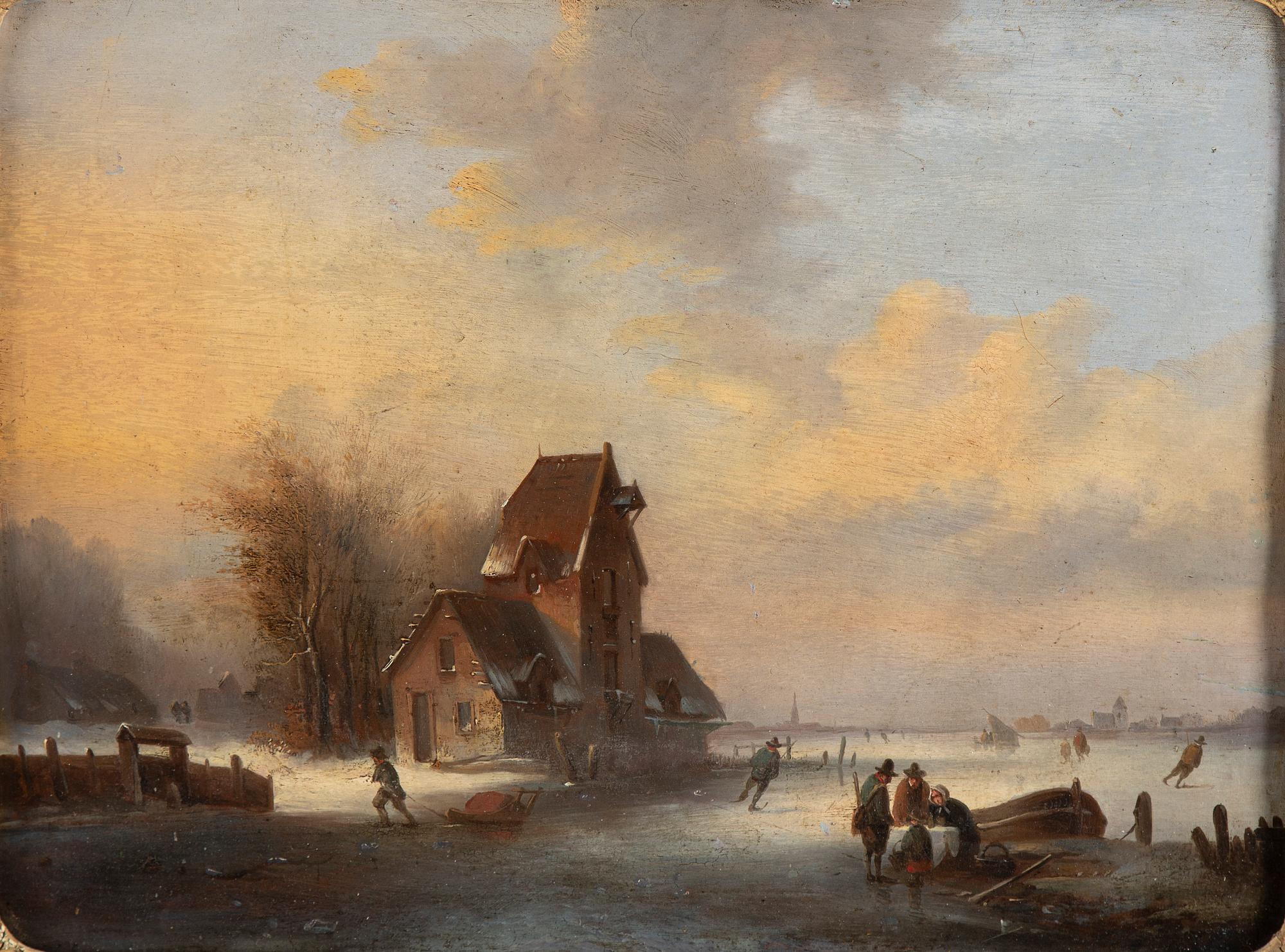 DUTCH ARTIST 19TH CENTURY, Unsigned. Panel 29.5 x 38.5 cm.