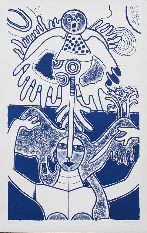 BEVERLOO CORNEILLE, färgserigrafi, signerad, numrerad HC och daterad- 85.