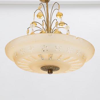 A Swedish Grace ceiling lamp, 1920's.
