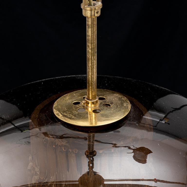 Carl Fagerlund, taklampa, Orrefors, 1970-tal.