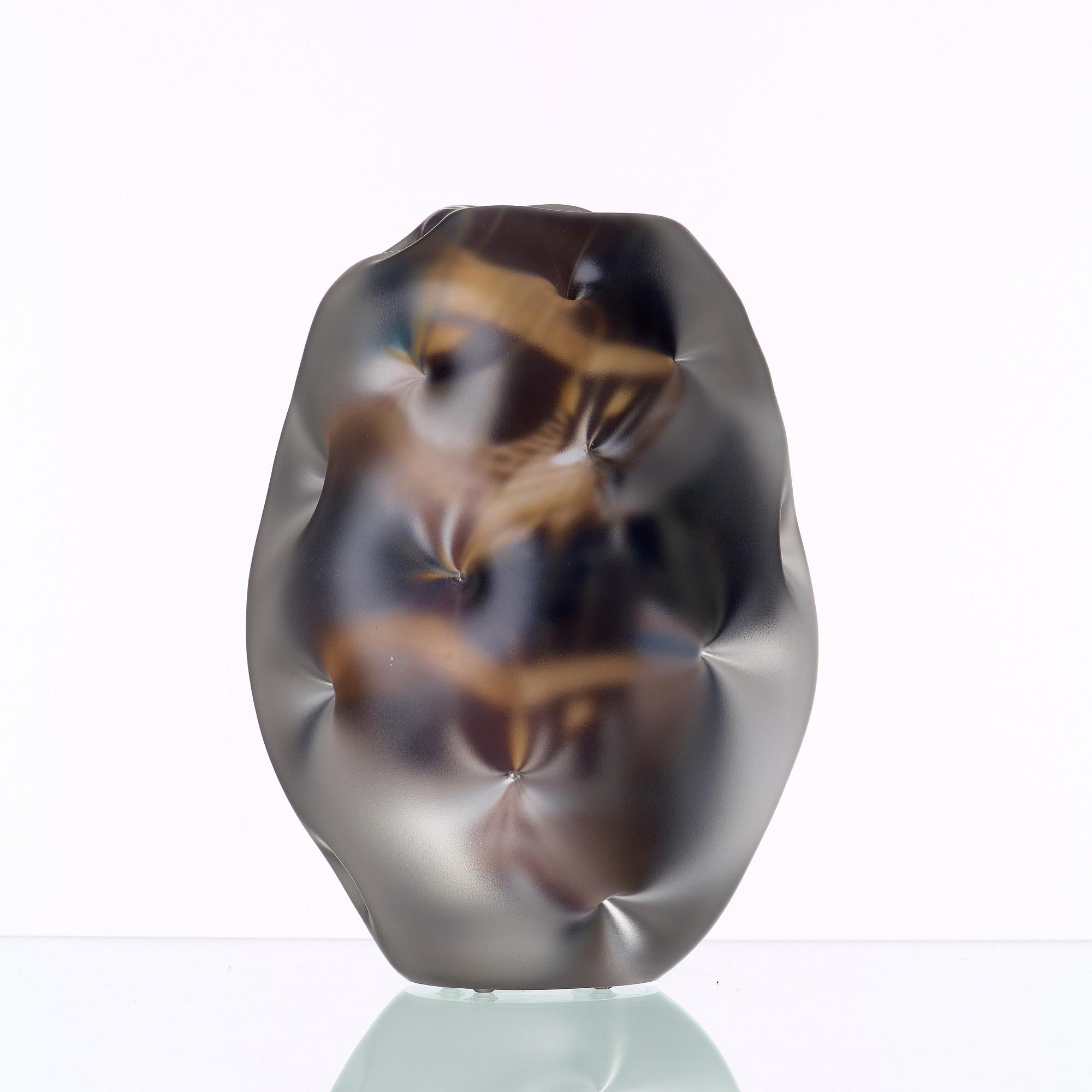 A Per B Sundberg unique 'Fabula' glass vase, Orrefors, Sweden 2004.