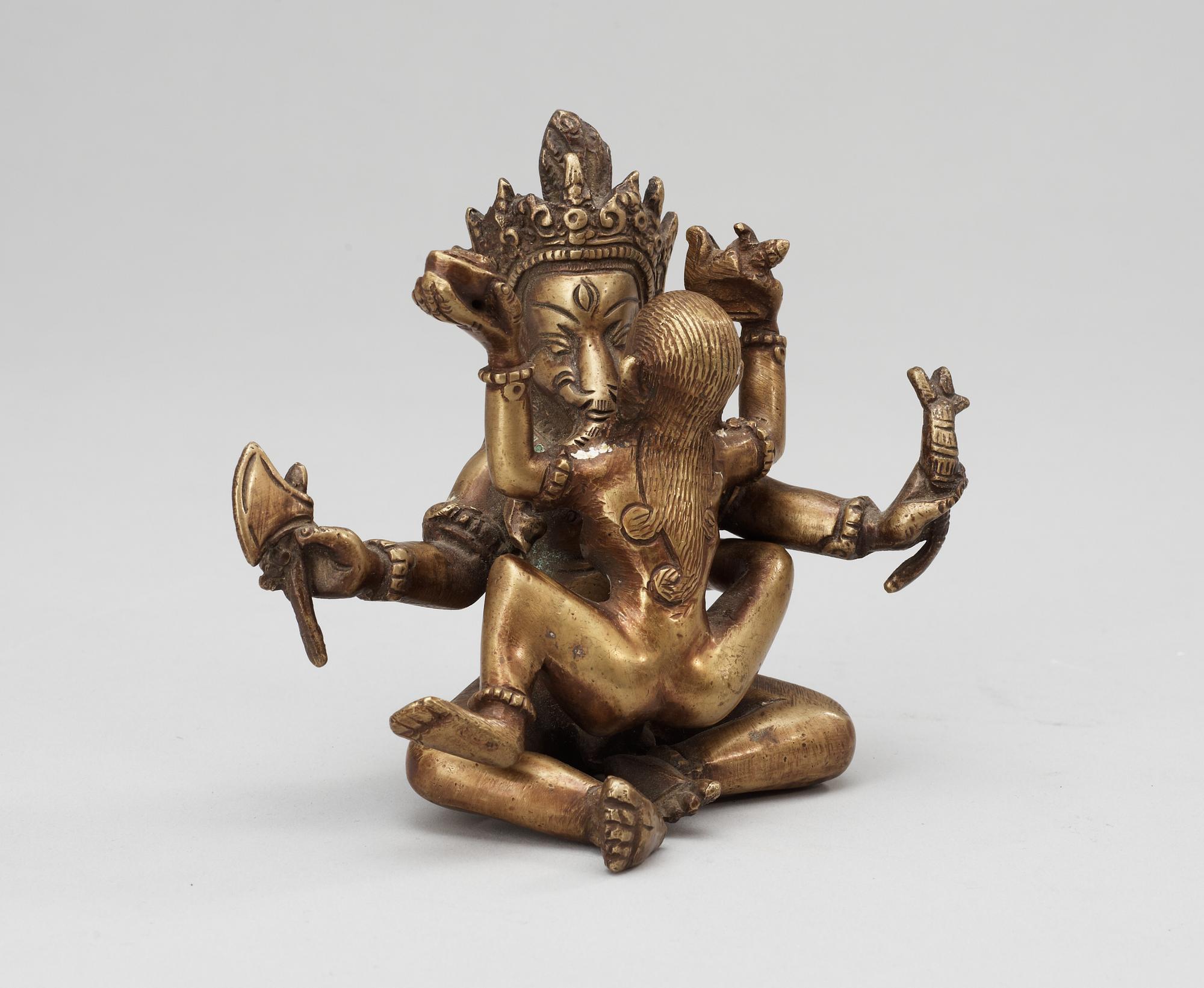 FIGURIN, mässing. Orientalisk, 1900-tal.