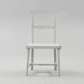 A Gunnar Asplund grey lacquered chair, Sweden ca 1912.
