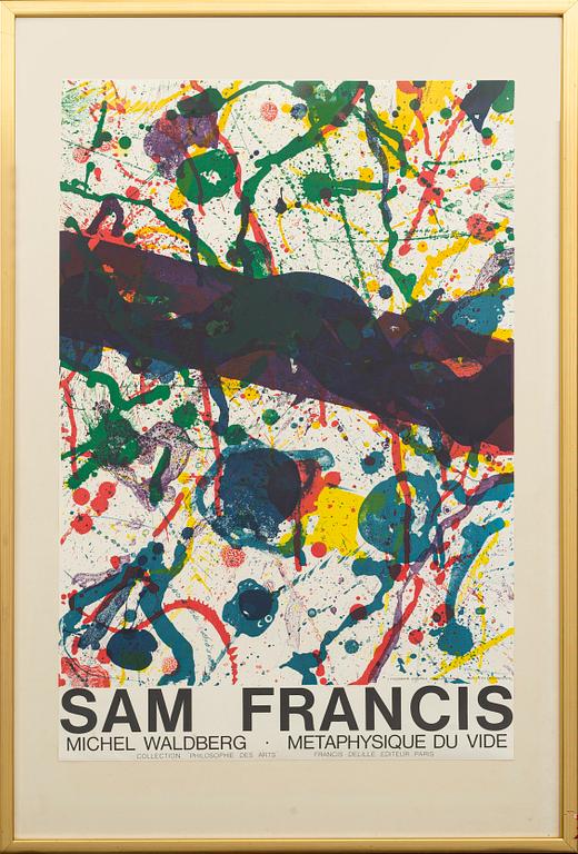 SAM FRANCIS, colour lithographic poster.