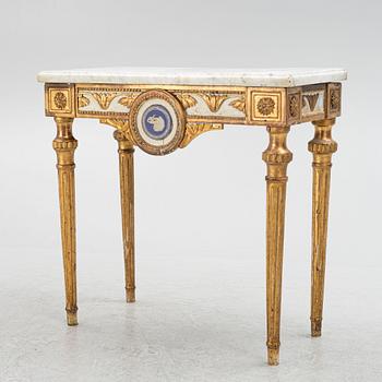 Console table, late Gustavian in the manner of Pehr Ljung (1743-1819).