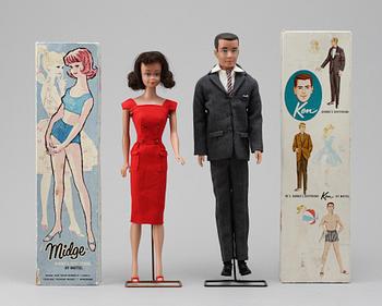 BARBIEDOCKOR, 2 st, 1950/60-tal.