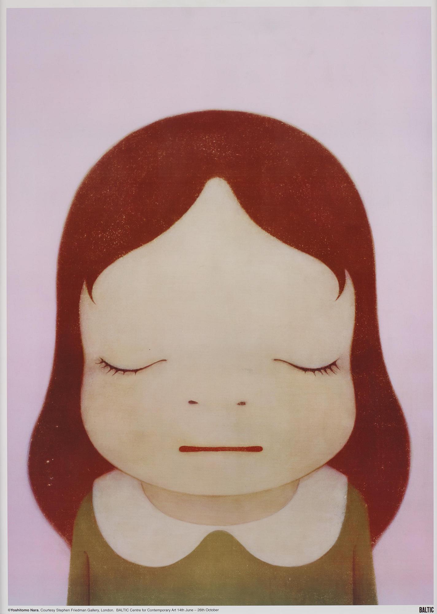 Yoshitomo Nara, "Cosmic Girls: Open Eyes & Closed Eyes" (2).