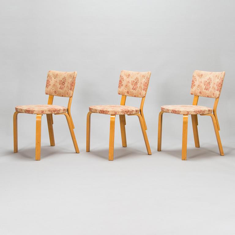 Alvar Aalto, Three mid-20th century '63' chairs for O.Y. Huonekalu- ja Rakennustyötehdas A.B.