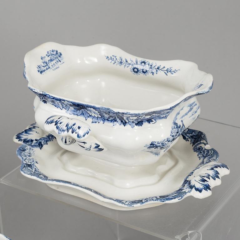 A 'Skånska Slott' part earthenware dinner service, Rörstrand (55 pieces).