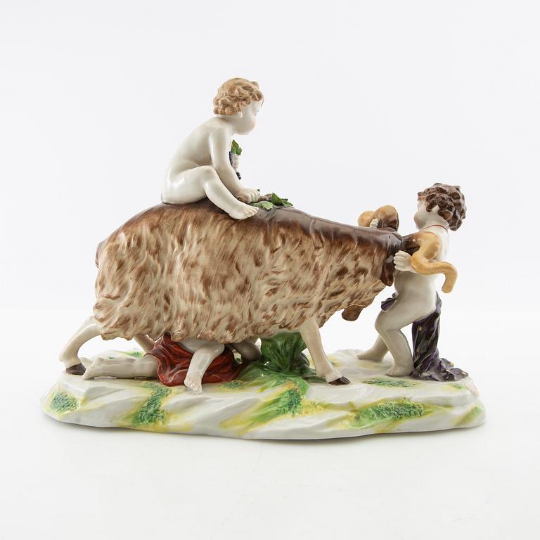 Figurin Rudolstadt Tyskland 1900-talets första hälft porslin.