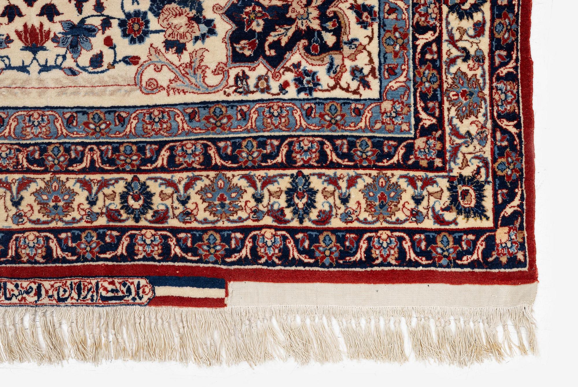 An Isfahan carpet, Central Persia, signed (Hossein) Seirafian, c. 178 x 102 cm.
