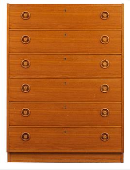 A Borge Mogensen teak chest of drawers, for Karl Andersson.