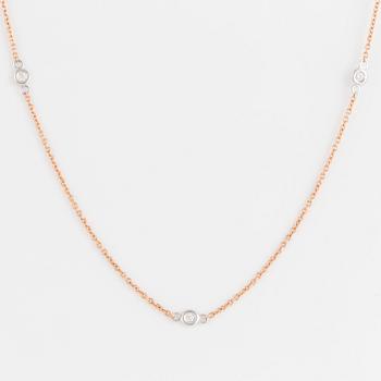 COLLIER, med briljantslipade diamanter totalt 0.36 ct.