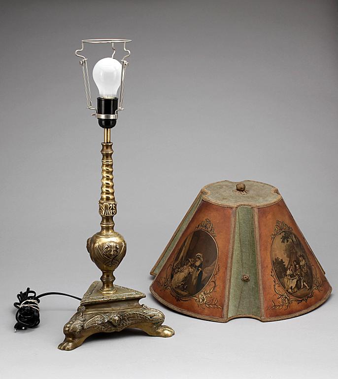 BORDSLAMPA, 1900-talets första hälft.