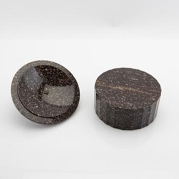 Butter box with lid, Älvdalen, early 19th century, Empire style.