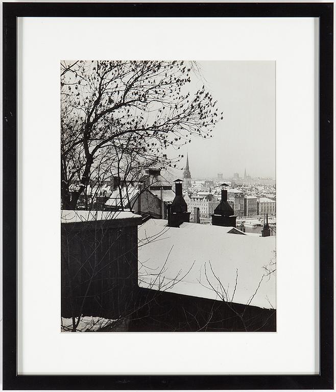 ÅKE LANGE, fotografi, vintage, 1952, stämpelsignerat a tergo.