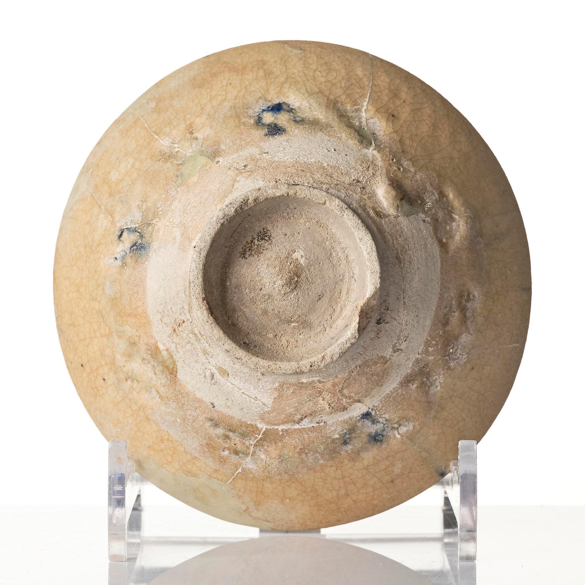 Skål, lergods, Keshan, Persien, omkring 1200 e.Kr.