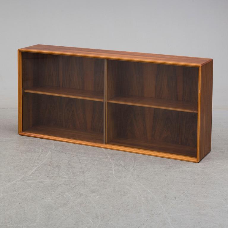 A 1960s walnut veneer wall cabinet.