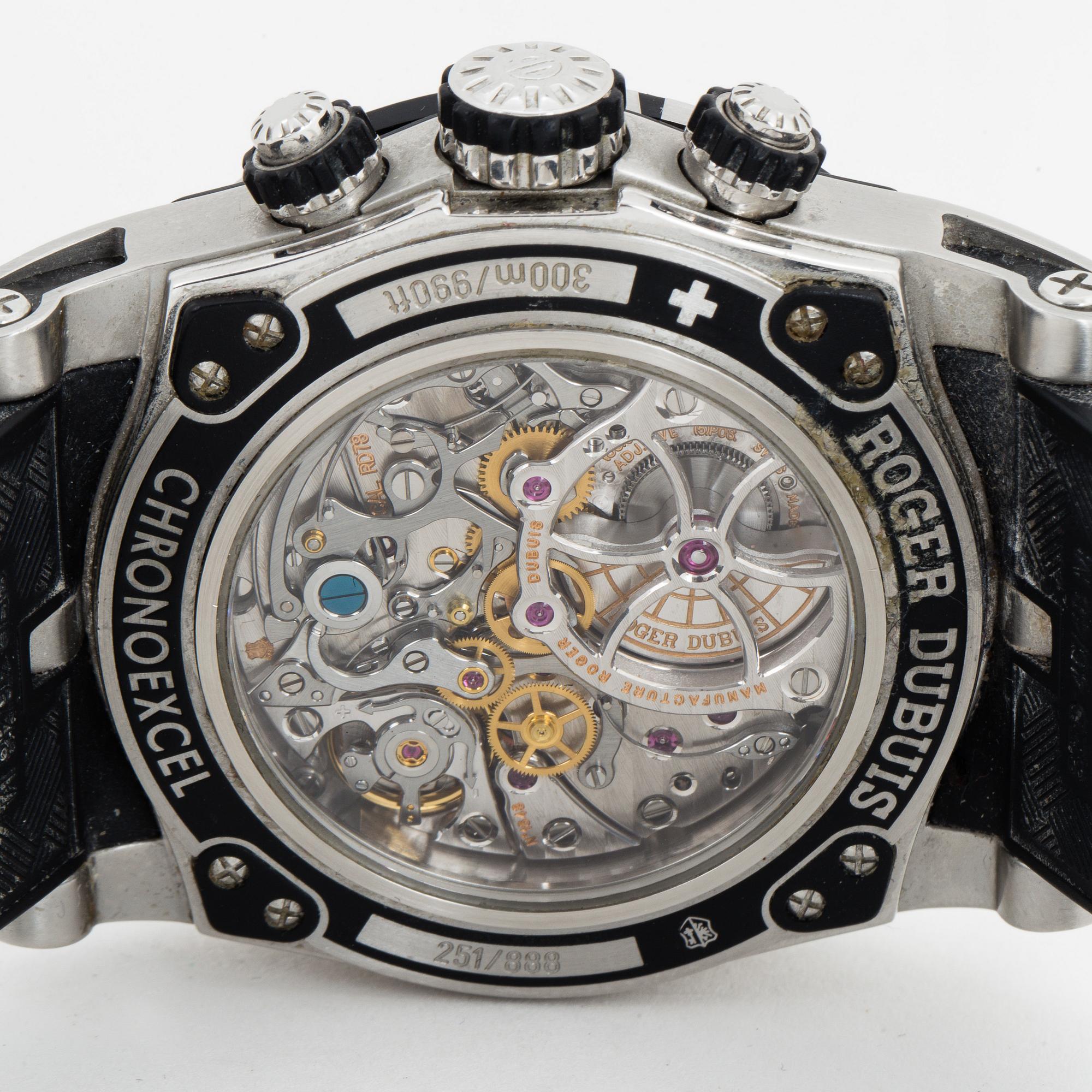 ROGER DUBUIS, Easy Diver, Chronoexcel, wristwatch, chronograph, 46 mm.
