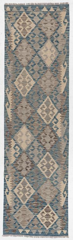 Kilim, modern, approx. 291 x 82 cm.