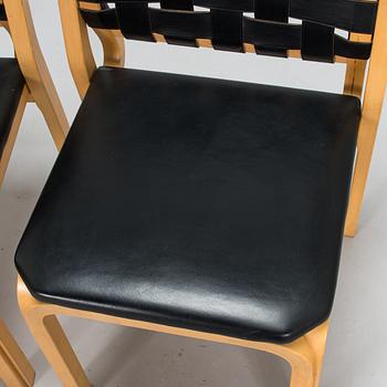 Alvar Aalto, stolar, 4 st, modell 612, Artek, 1900-talets slut.