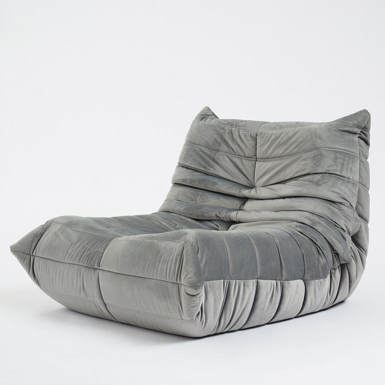 Michel Ducaroy, soffa, fåtölj och fotpall, "Togo", Ligne Roset, 2000-tal.