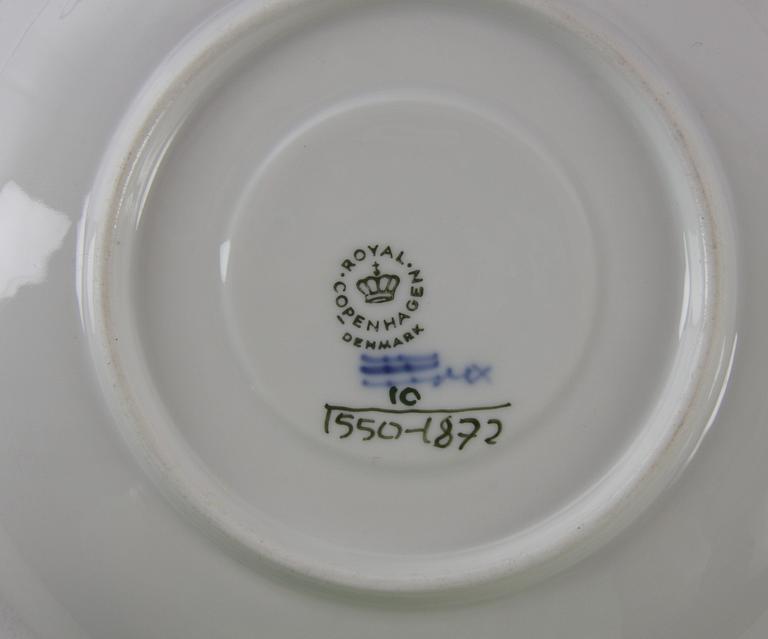 THESERVIS, 13 delar, porslin,
Royal Copenhagen, "Blå blomst".