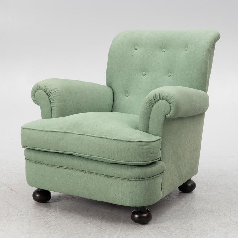 Josef Frank, a model 336 armchair, Firma Svenskt Tenn, Sweden.