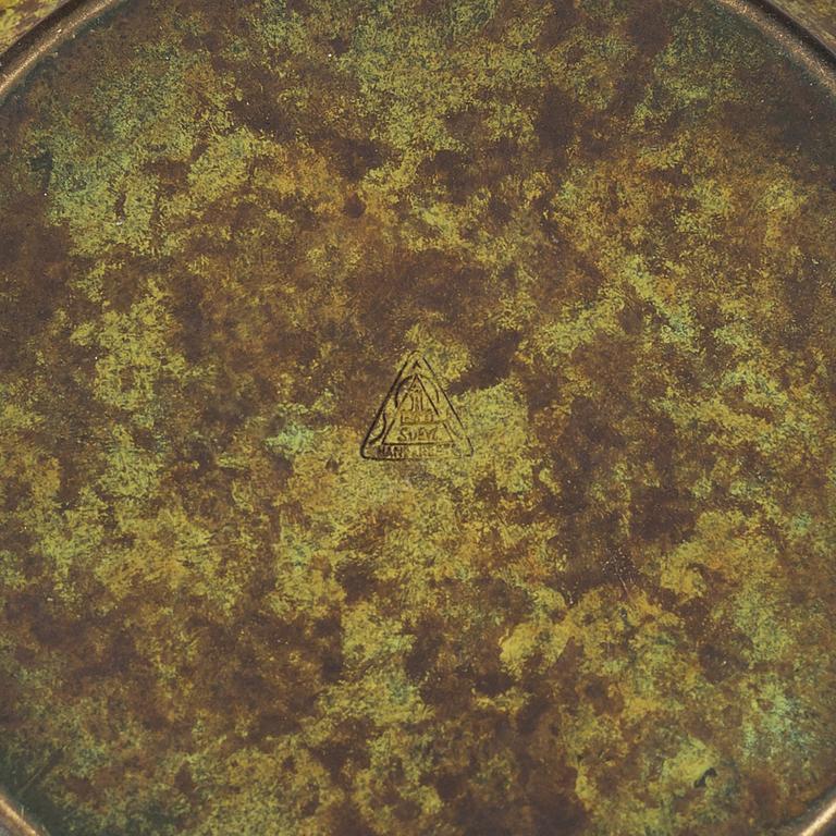 A bronze art déco vase from Svenska Metallverken, 1920's-30's.