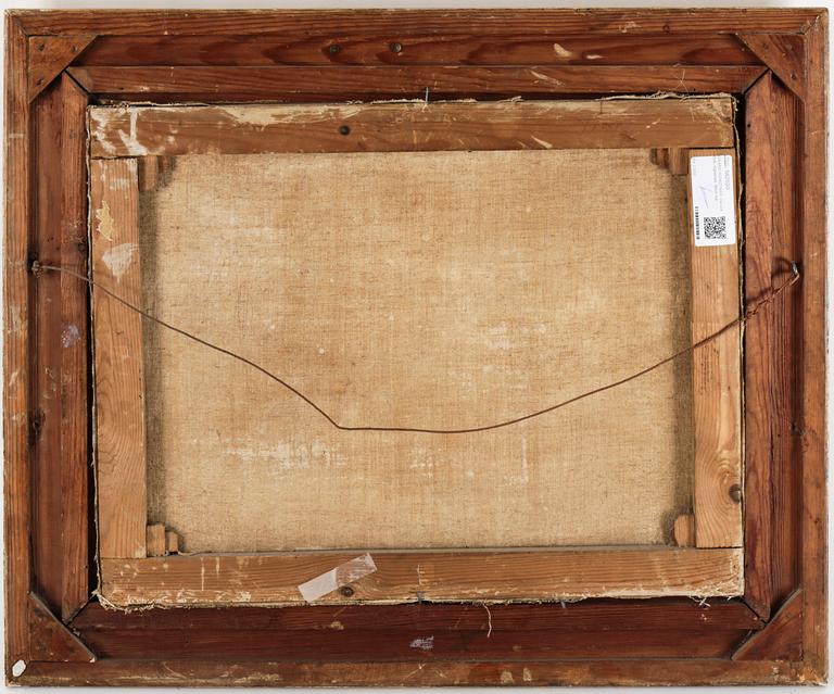 OKÄND KONSTNÄR, olja på duk, signerad, 1800-tal.