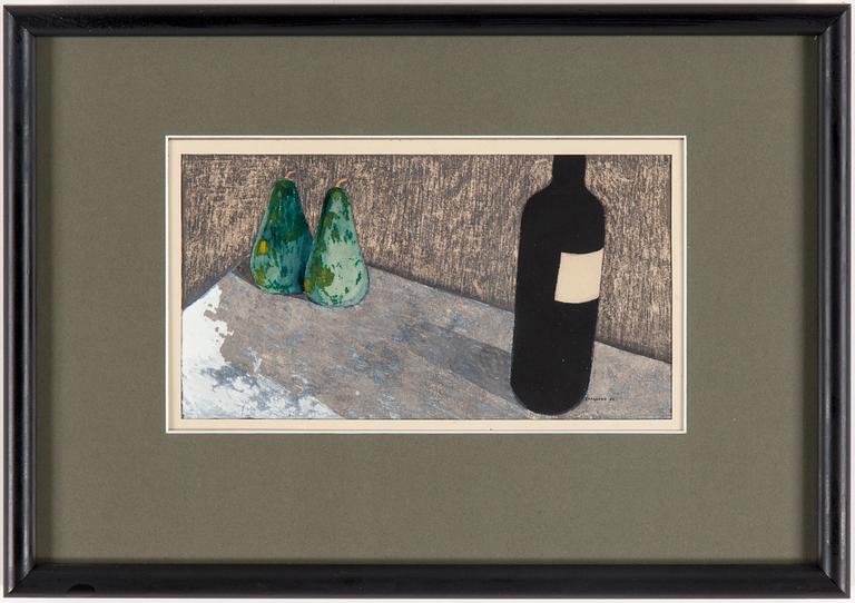 OTTO G CARLSUND, gouache och akvarell. Signerad och daterad 32.