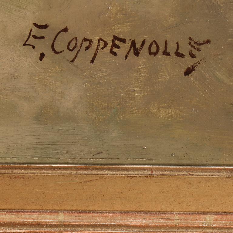 EDMOND VAN COPPENOLLE, olja på duk, signerad.