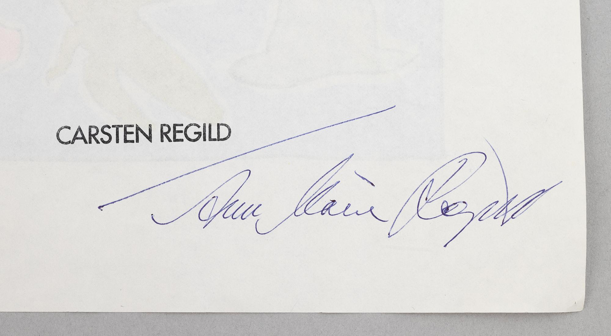 Carsten Regild, teckningar, 2 st.