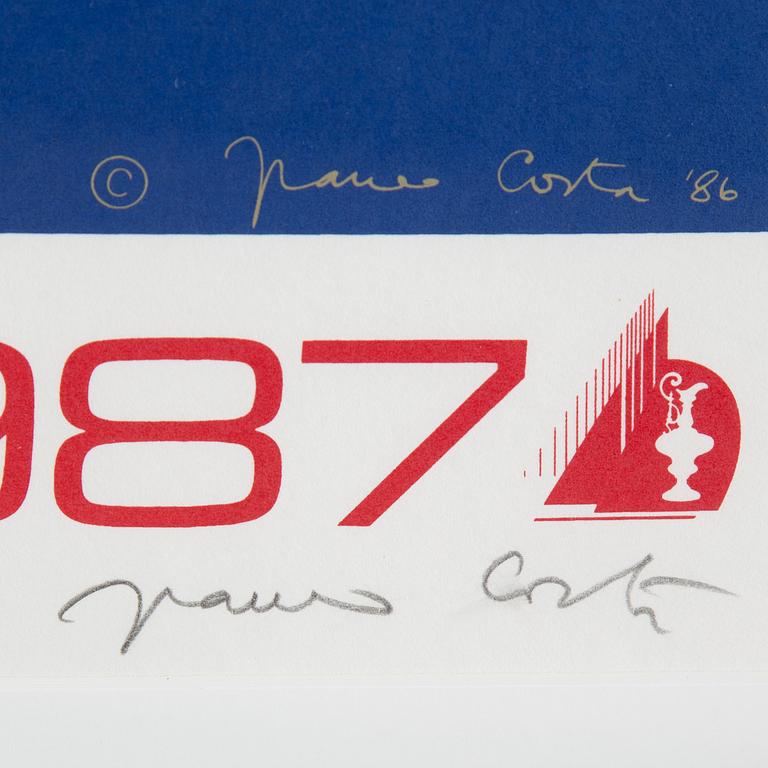 Franco Costa, silkscreen in colours, signed HC.