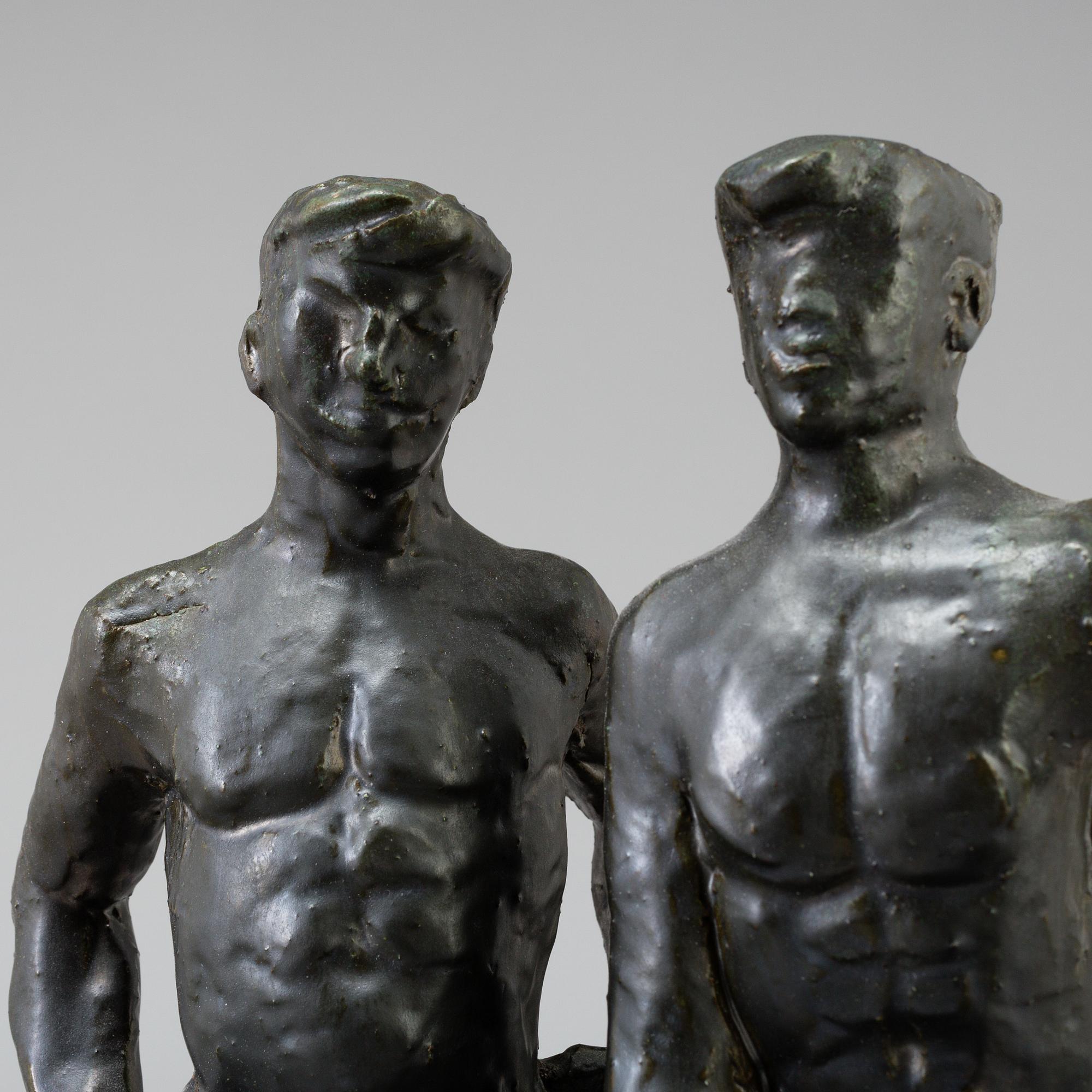 A sculpture by ALLAN EBELING in bronze, sined and dated, 20/8-31.