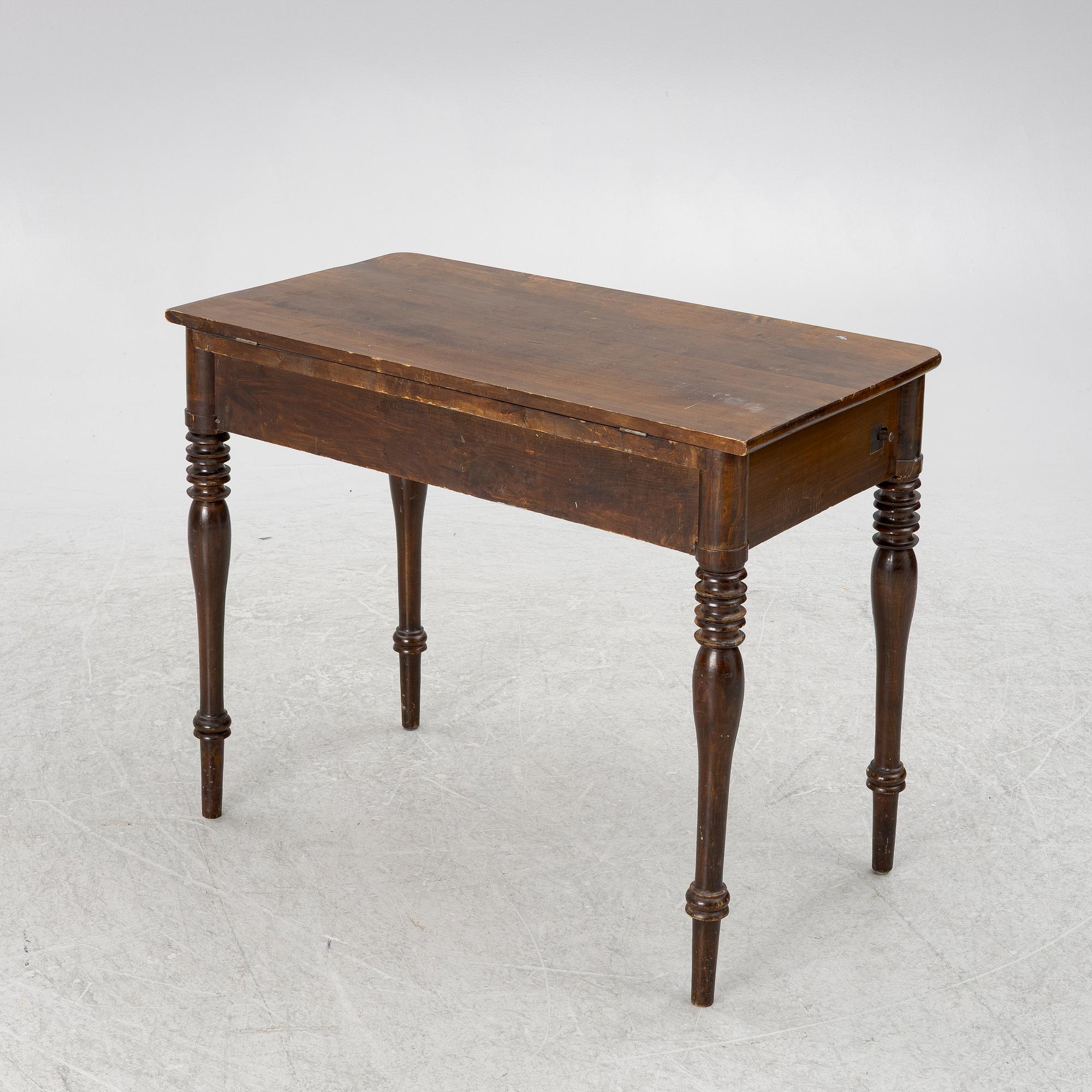 Spelbord med speldosa/verk, 1800-tal.