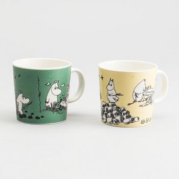 TWO MOOMIN MUGS Arabia, 