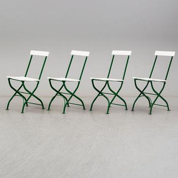 A set of mid 20th Century garden chairs.