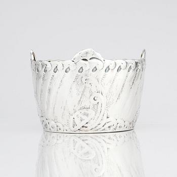 Anna Möcklin, an Art Nouveau silver flower pot, Firma K. Anderson, Stockholm 1911. Possibly designed by Ferdinand Boberg.