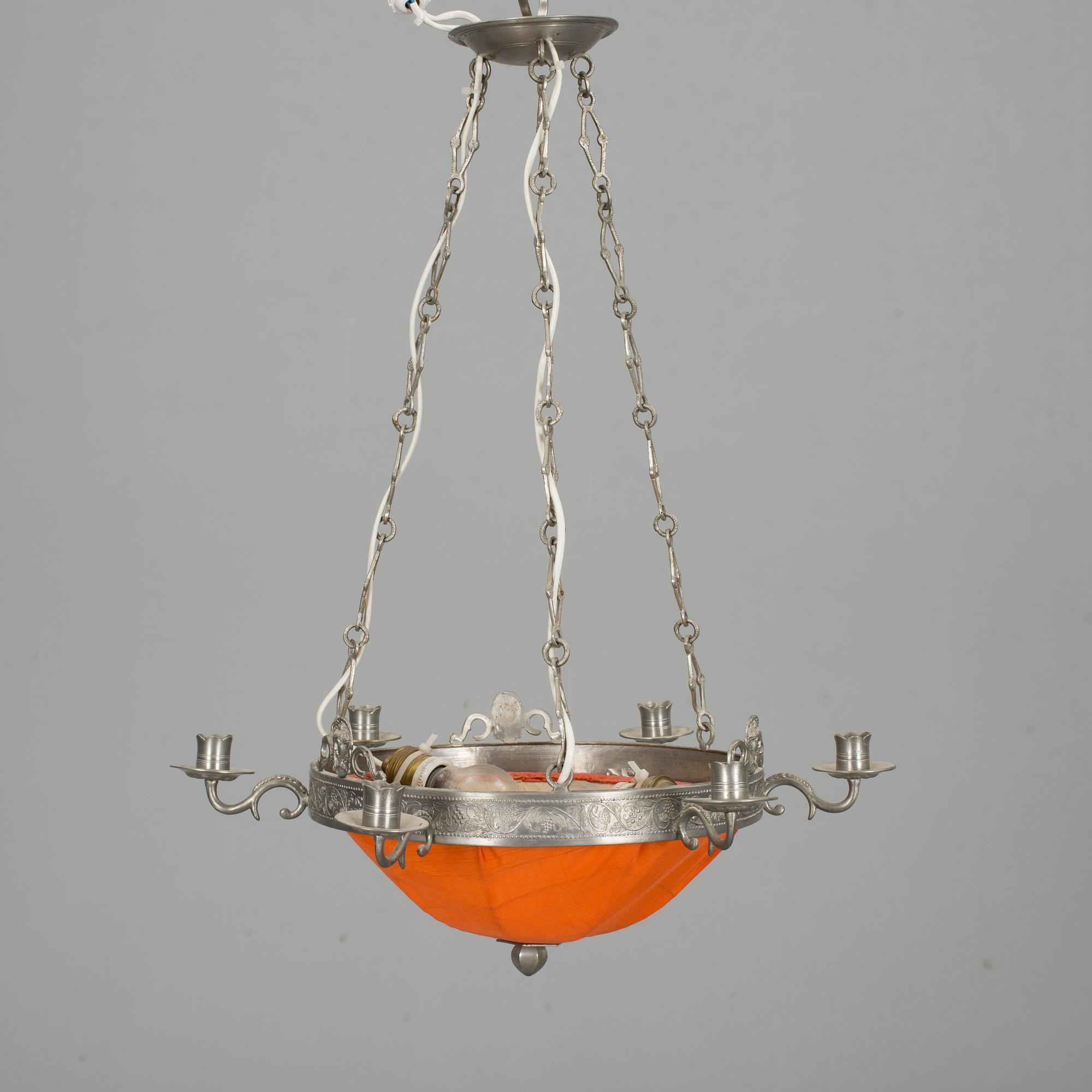 TAKAMPEL, tenn, empirstil, utländska stämplar, 1920-tal.