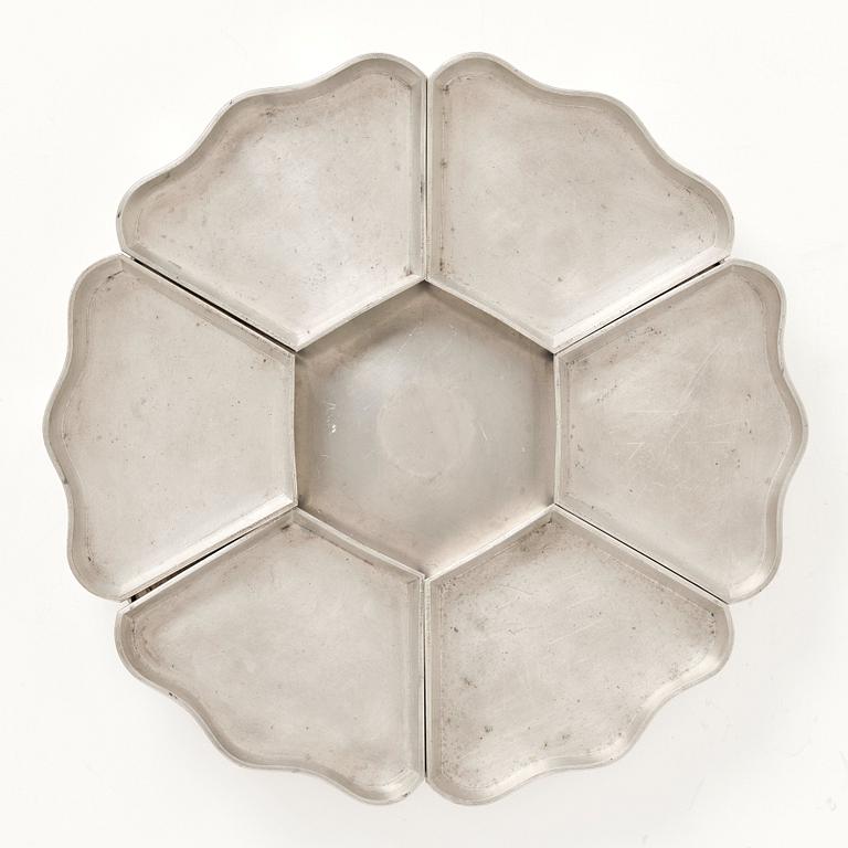 Firma Svenskt Tenn, a pewter cabaret, Stockholm 1930.