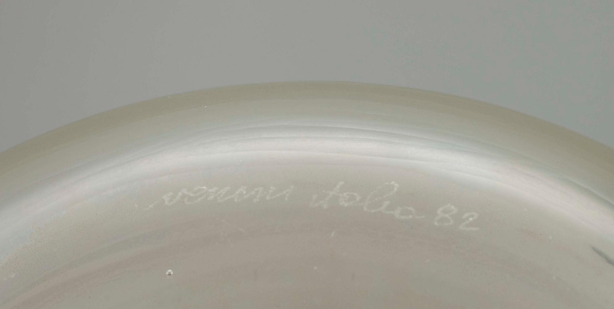 KARAFF SAMT GLAS, 4 st, Venini, sign. och dat. - 82. Italia.