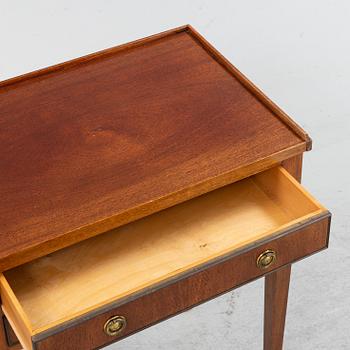 A pair of late Gustavian style mahogany  sidetables, mid 20th Century.