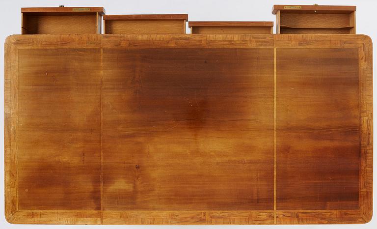 Carl Malmsten, a mahogany desk, Åtvidabergs Industrier, ca 1943.