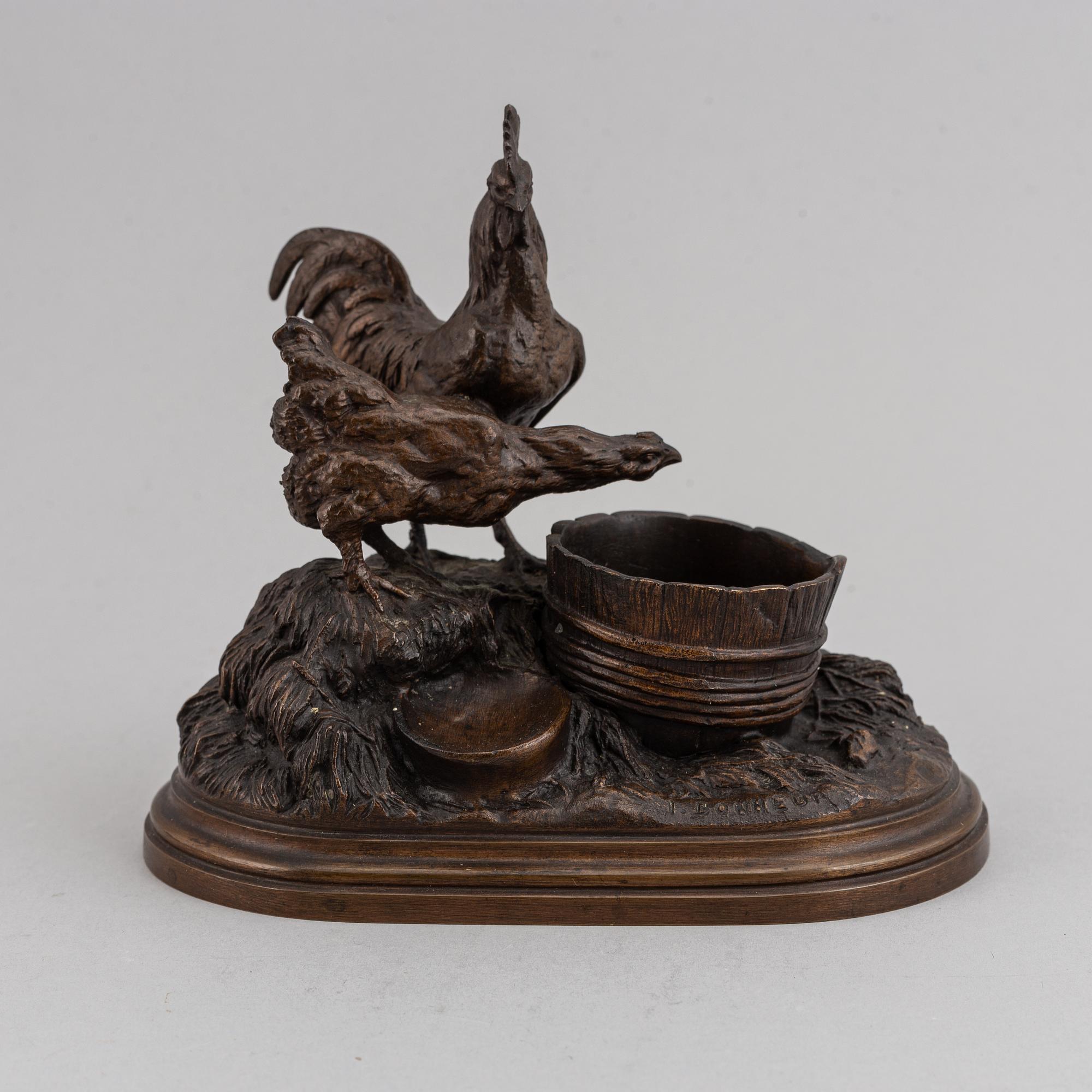 ISIDORE BONHEUR, a bronze sculpture.