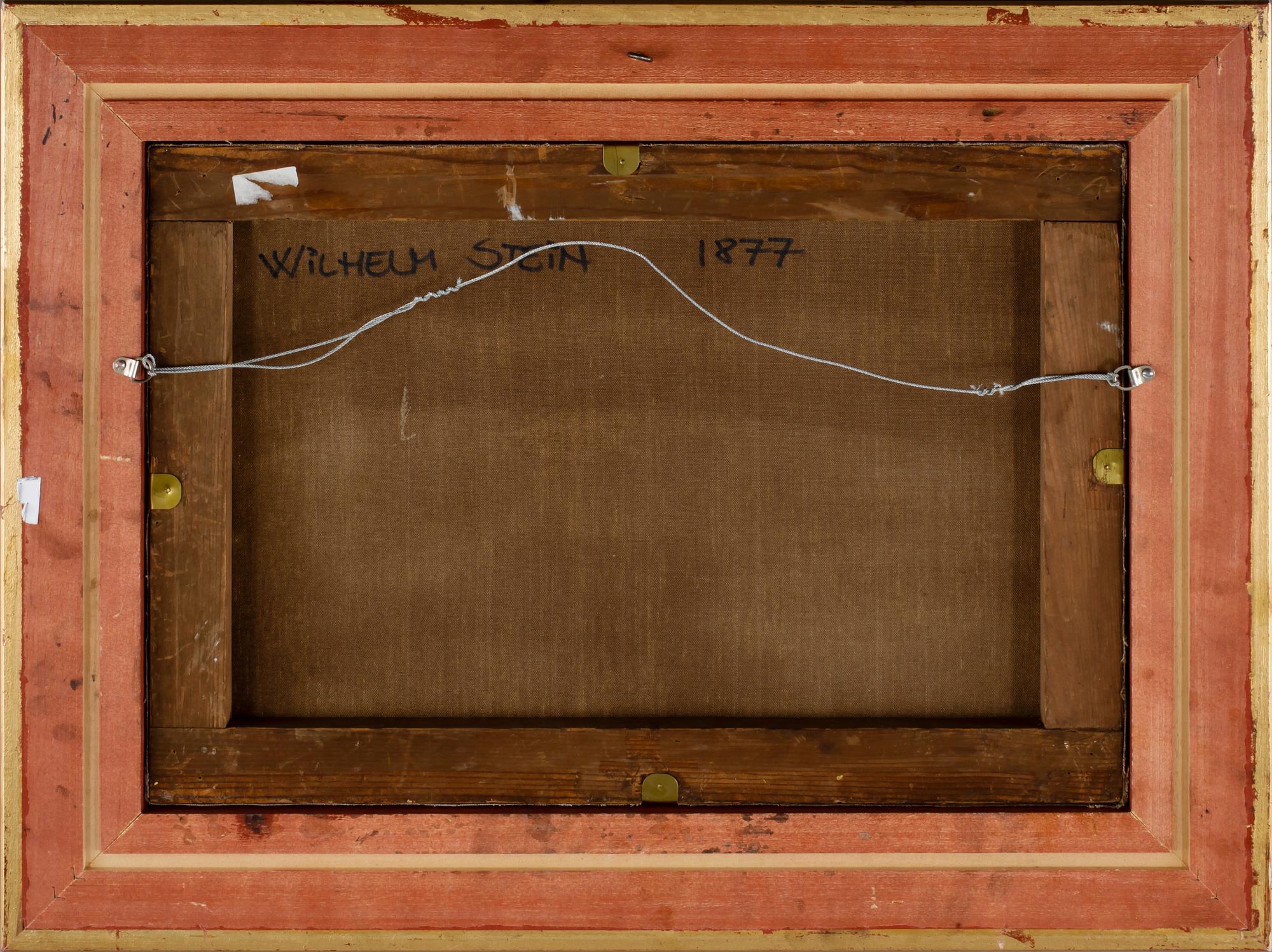 OKÄND KONSTNÄR, olja på duk. Bär sign W Stein, 1800-talets slut.