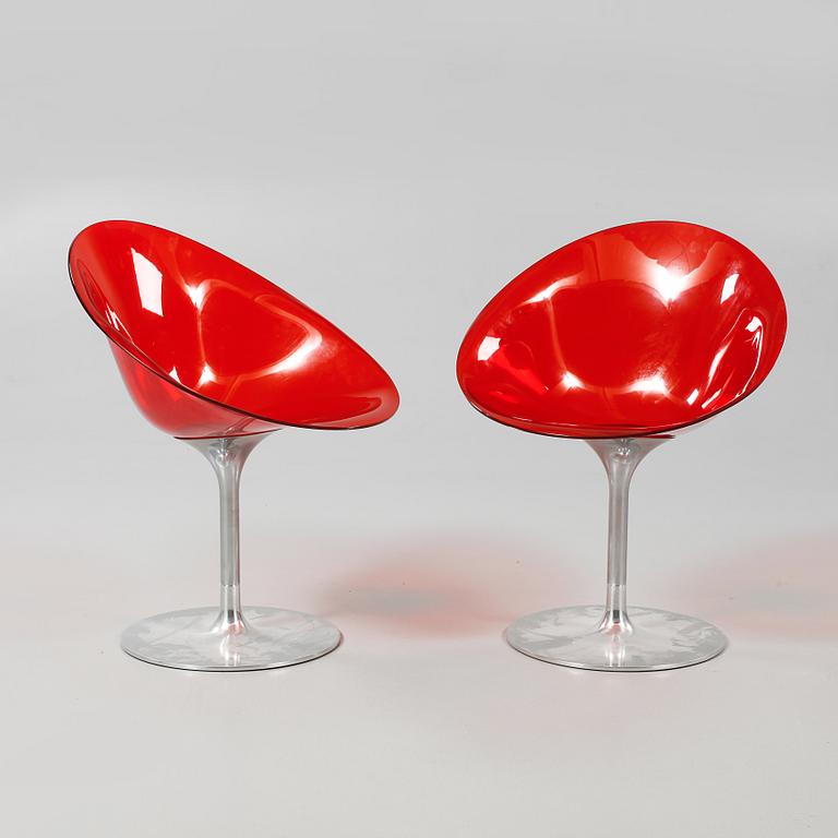 STOLAR, ett par, "Eros", Philippe Starck för Kartell, Italien, 1900-/2000-tal.